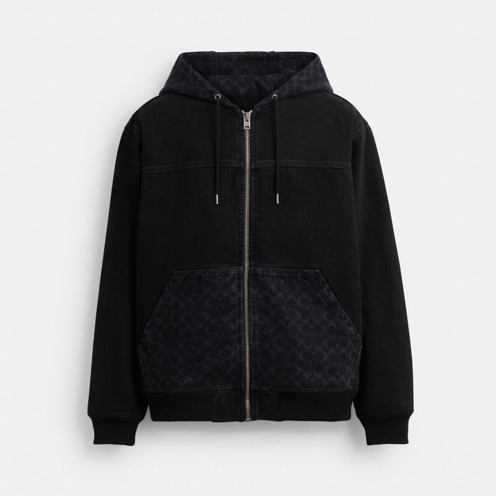 Signature Denim Zip Jacket