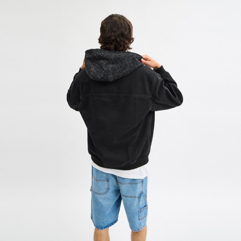 Signature Denim Zip Jacket