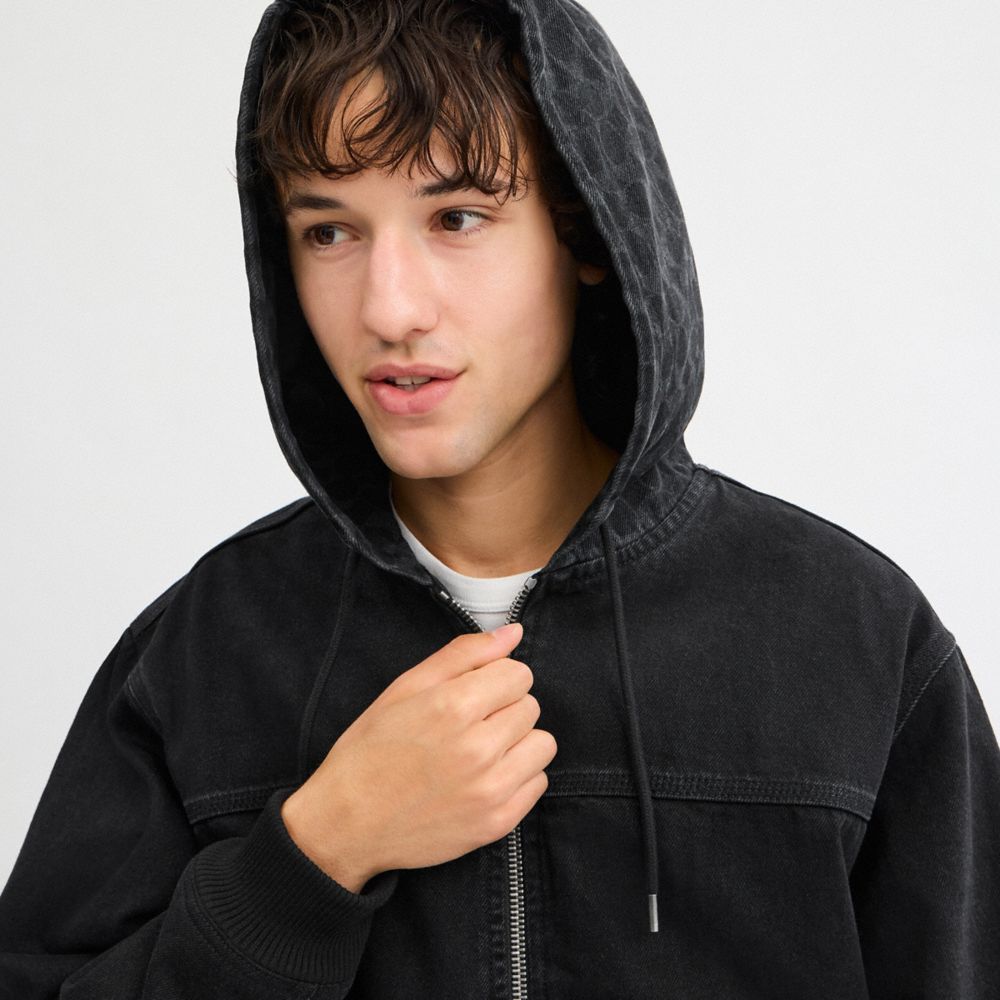 Signature Denim Zip Jacket