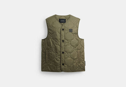 Quilted Vest In Recycled Polyester