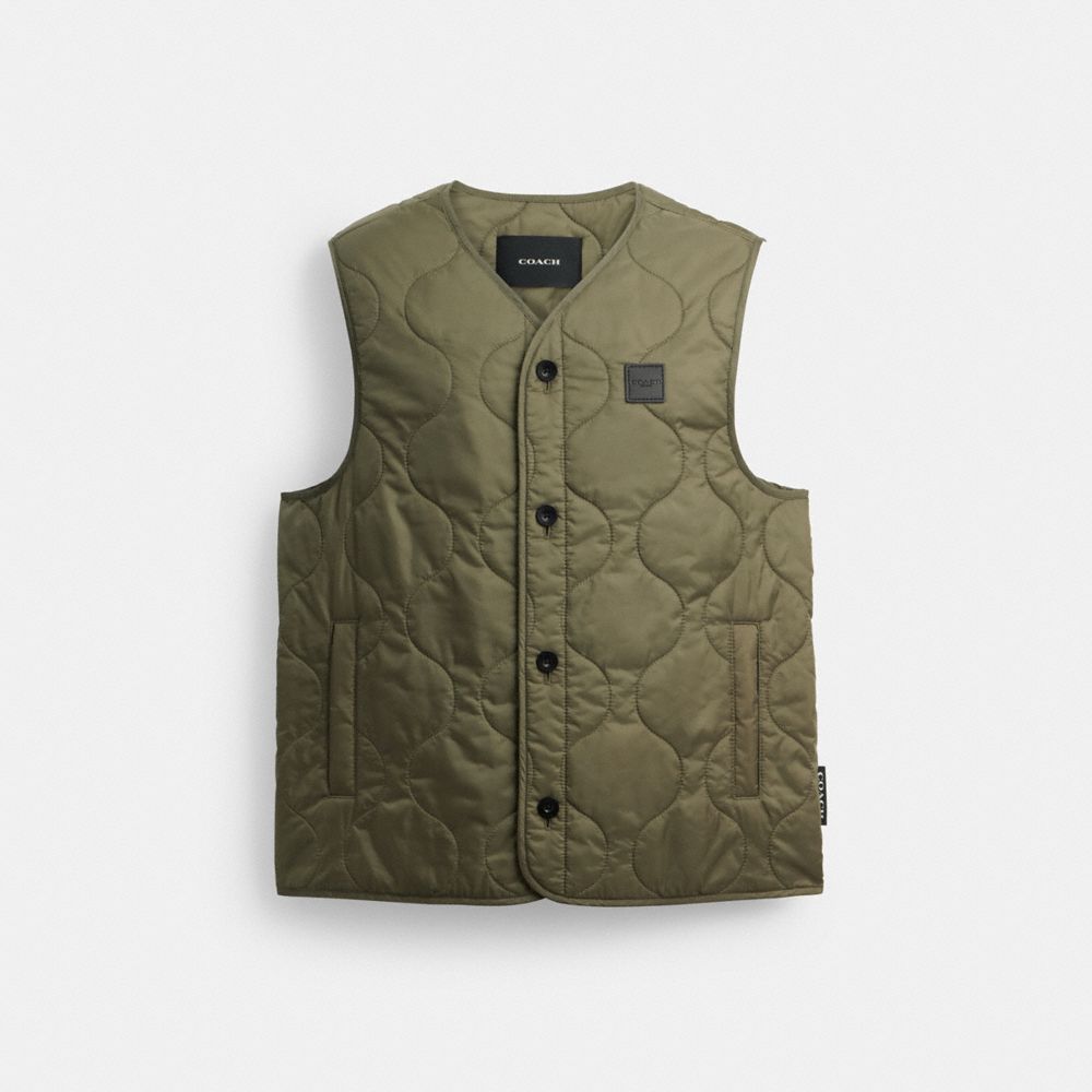 Quilted Vest In Recycled Polyester