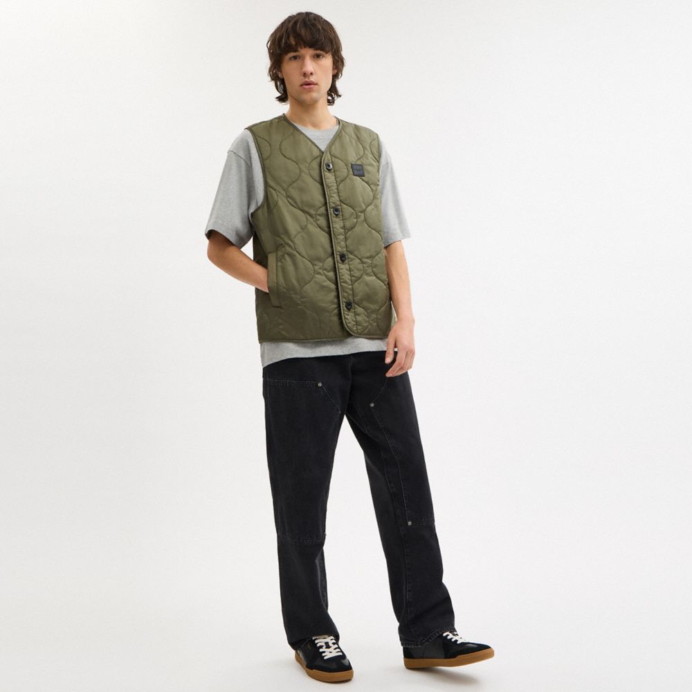 Quilted Vest In Recycled Polyester