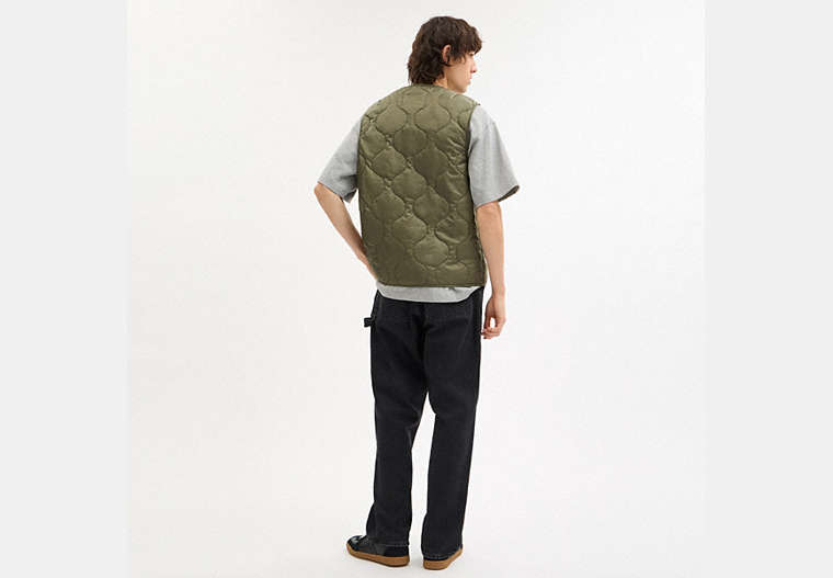 Quilted Vest In Recycled Polyester