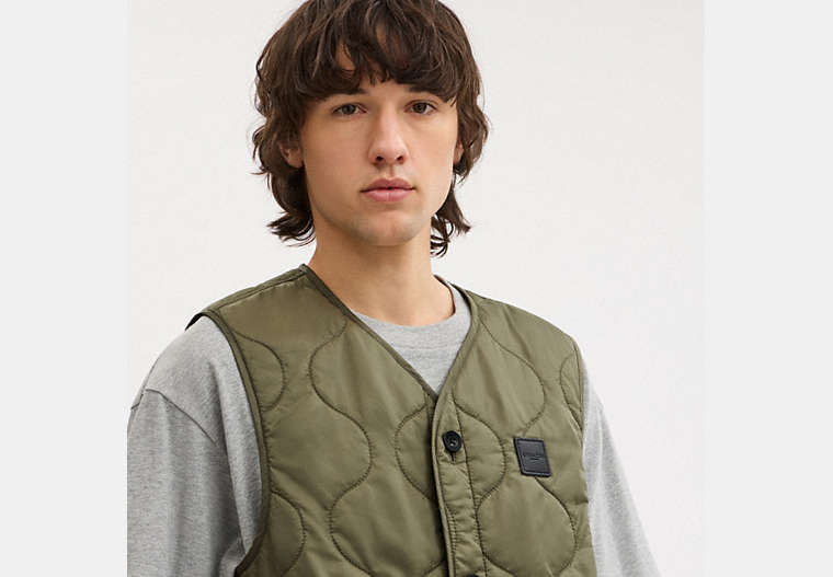 Quilted Vest In Recycled Polyester