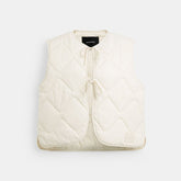 Quilted Tie Front Vest