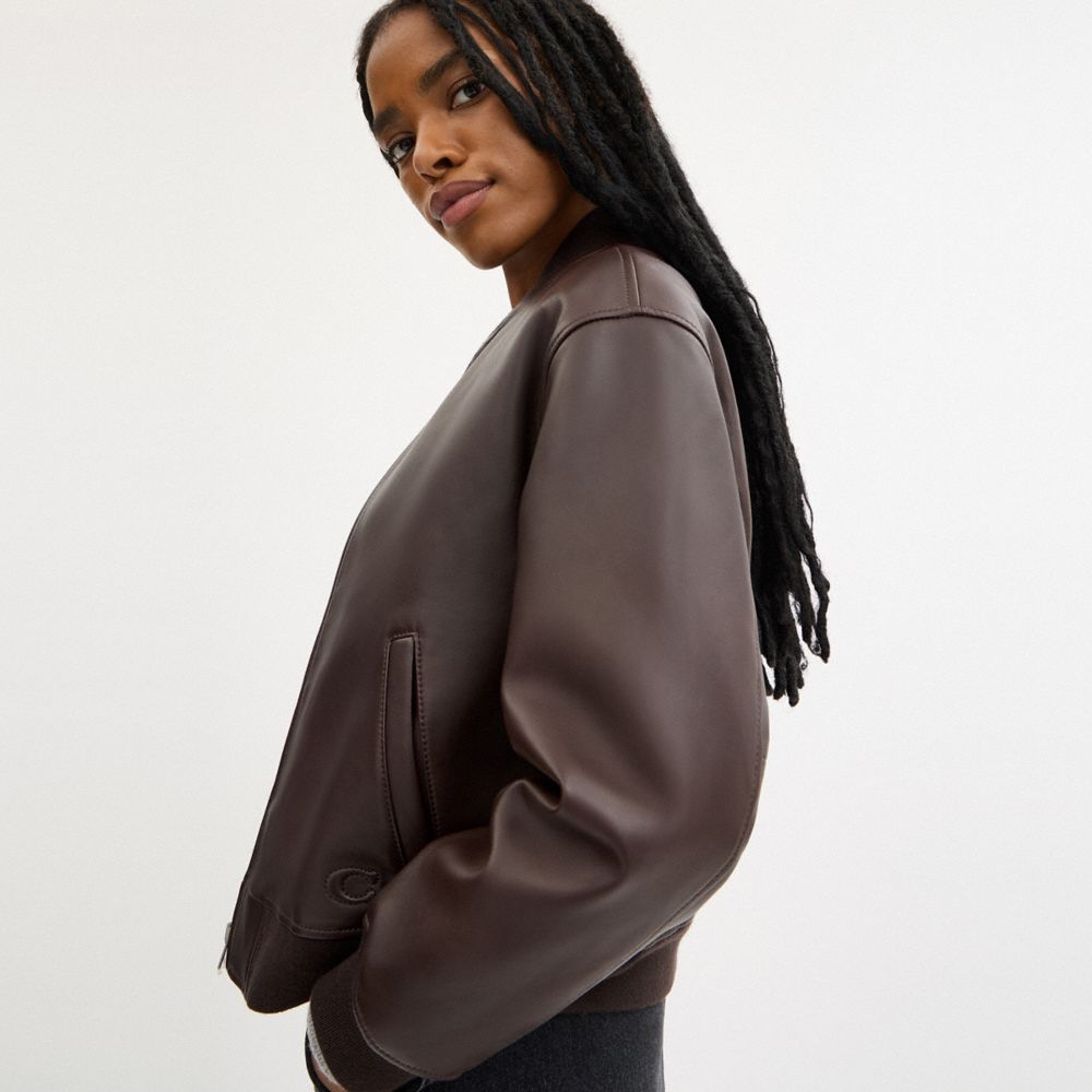 Leather Bomber