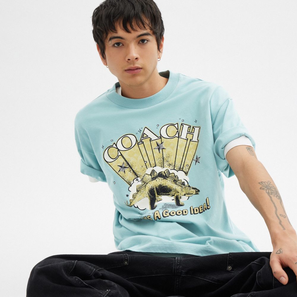 Stegosaurus Relaxed T Shirt In Organic Cotton
