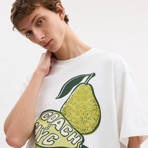 Pear Relaxed T Shirt In Organic Cotton