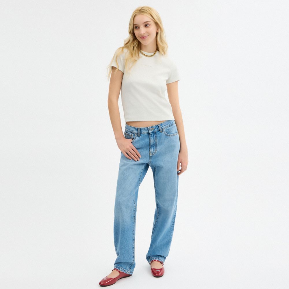 New York Ribbed T Shirt