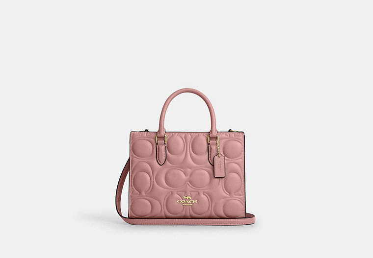 Maggie Small Tote Bag In Signature Leather