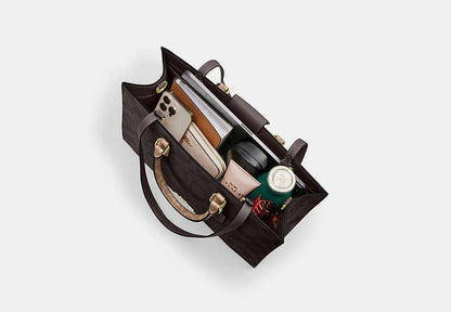 Maggie Tote Bag In Blocked Signature Canvas