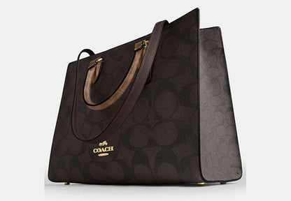 Maggie Tote Bag In Blocked Signature Canvas