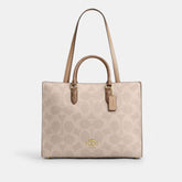 Maggie Tote Bag In Blocked Signature Canvas