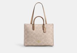 Maggie Tote Bag In Blocked Signature Canvas