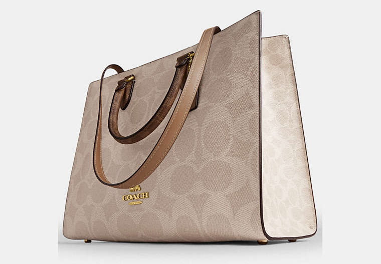 Maggie Tote Bag In Blocked Signature Canvas