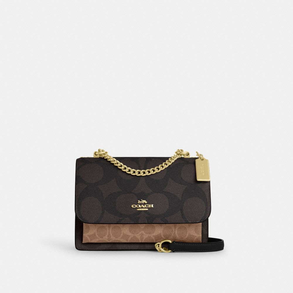 Klare Crossbody Bag In Blocked Signature Canvas