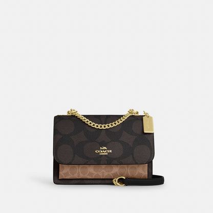 Klare Crossbody Bag In Blocked Signature Canvas
