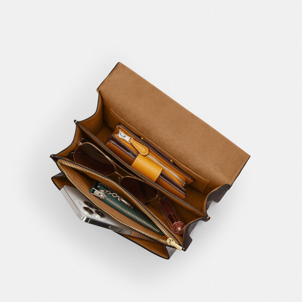 Klare Crossbody Bag In Blocked Signature Canvas
