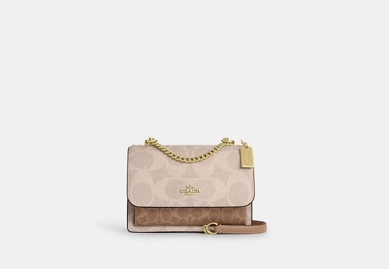 Klare Crossbody Bag In Blocked Signature Canvas