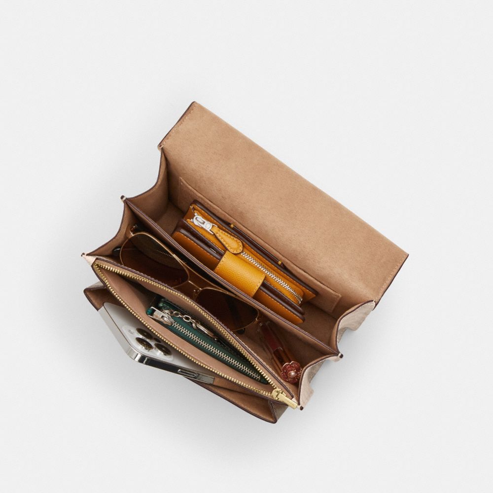 Klare Crossbody Bag In Blocked Signature Canvas