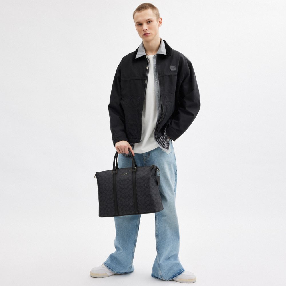 Caleb Work Bag In Signature Canvas
