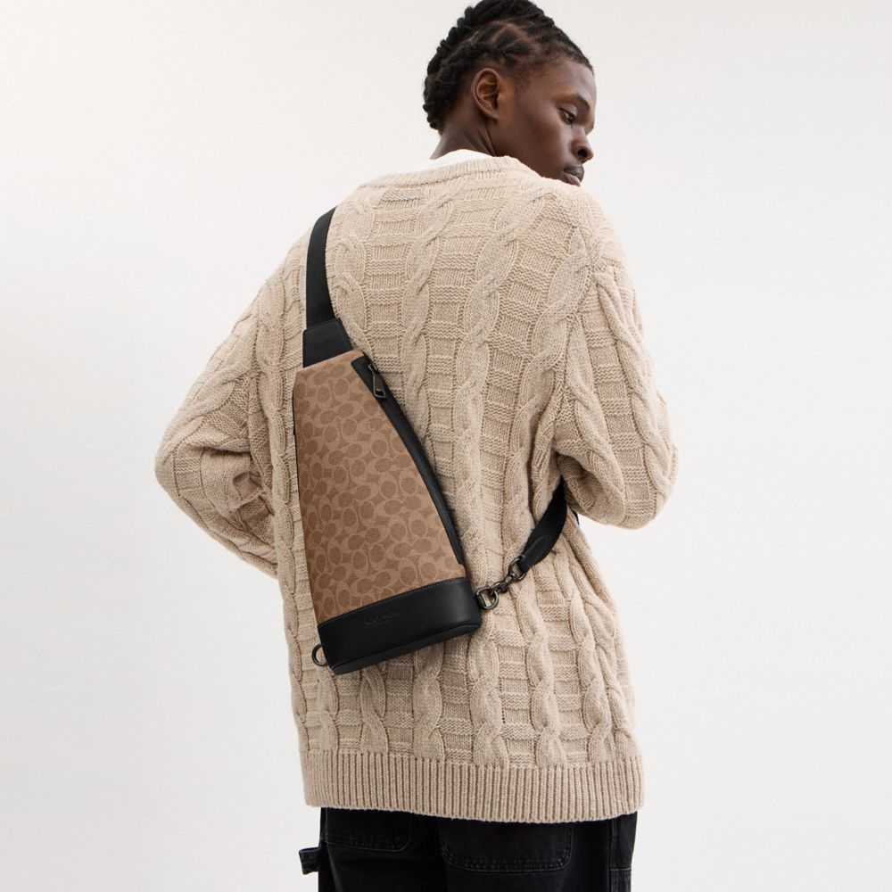 Dominic Sling Pack In Signature Canvas