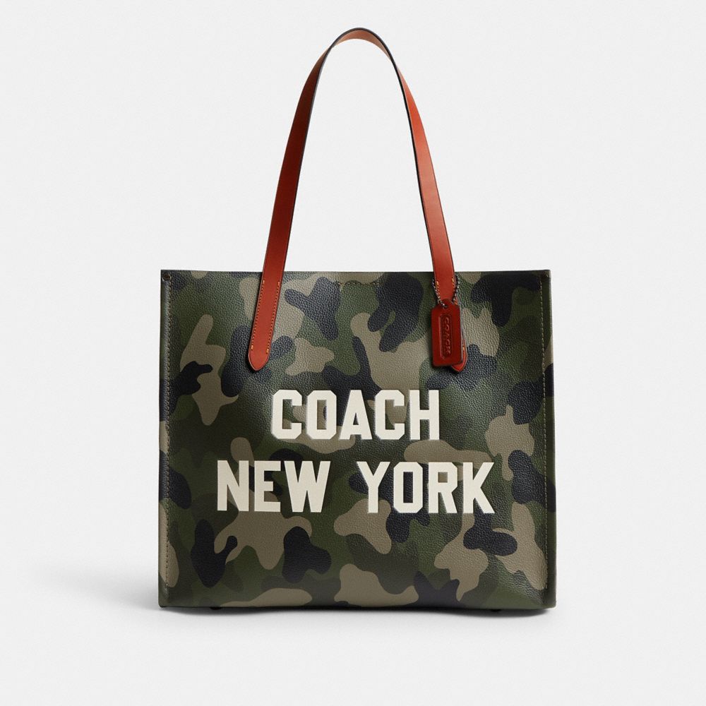 Relay Tote Bag With Camo Print And Coach Graphic