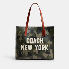 Relay Tote Bag With Camo Print And Coach Graphic