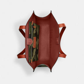 Relay Tote Bag With Camo Print And Coach Graphic