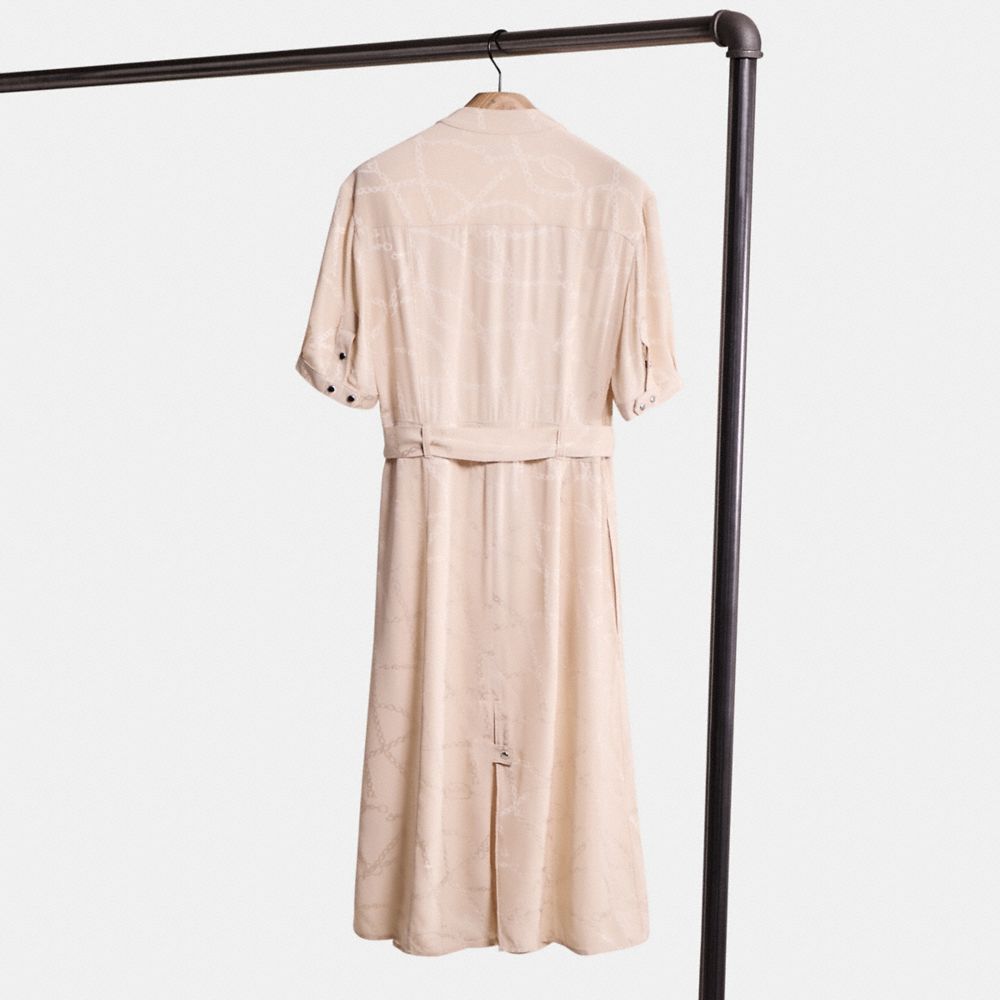 Restored Jacquard Snap Front Dress