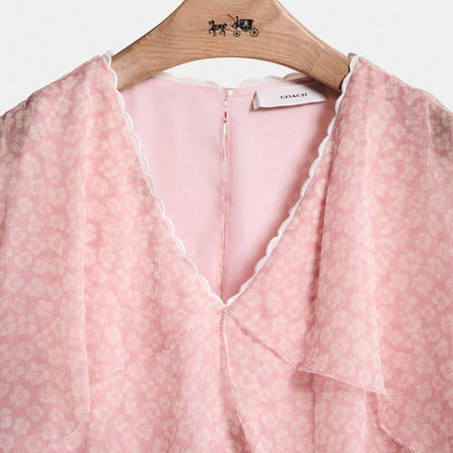 Restored Mini Viscose Party Dress
