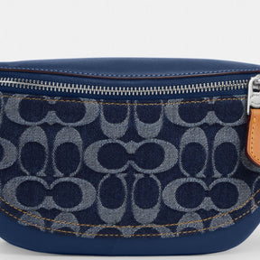 Warren Mini Belt Bag In Signature Denim