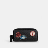 Large Travel Kit In Signature Canvas With Patches