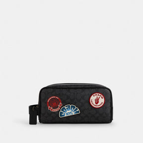 Large Travel Kit In Signature Canvas With Patches