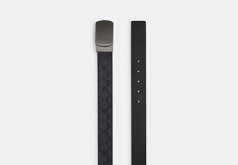 Plaque Buckle Cut-To-Size Reversible Belt, 38 Mm