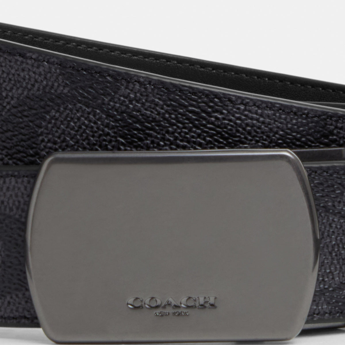 Plaque Buckle Cut-To-Size Reversible Belt, 38 Mm