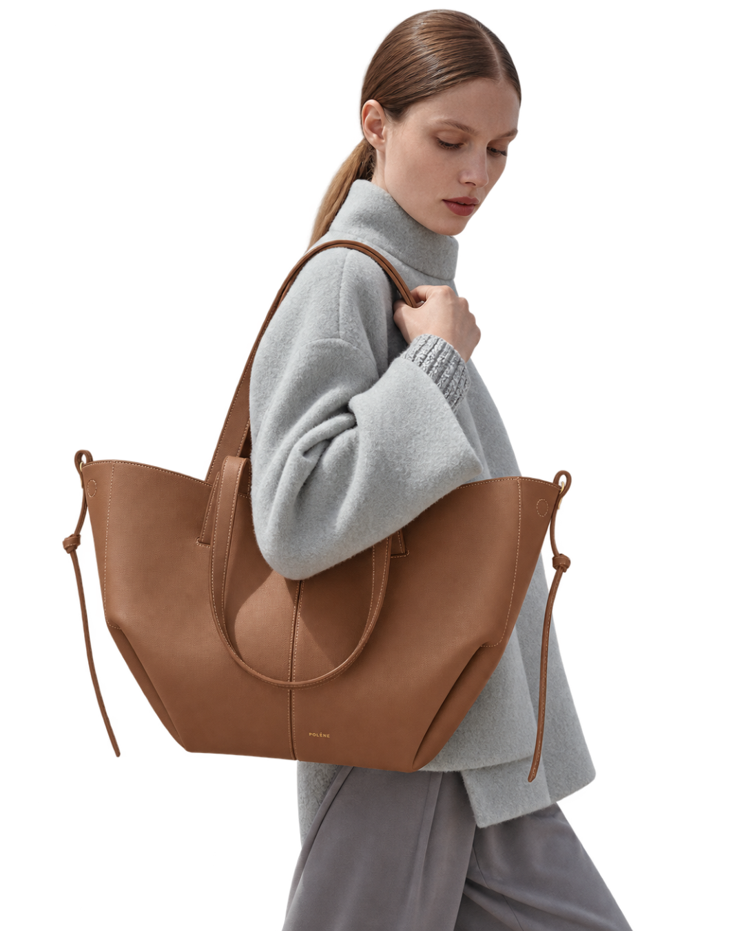 [AI-GENERATED:MODEL_PRIMARY] Cyme Edition Textured Camel — Human Model
