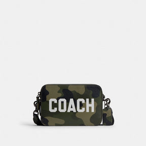 Charter Crossbody Bag 19 With Camo Print And Coach Graphic