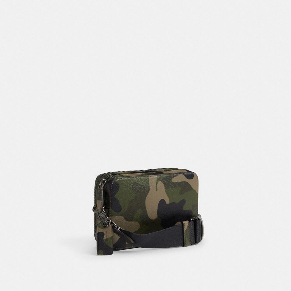 Charter Crossbody Bag 19 With Camo Print And Coach Graphic