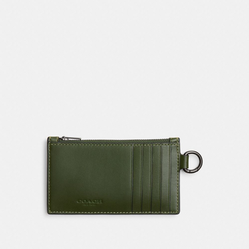 Zip Card Case In Signature Camo Print