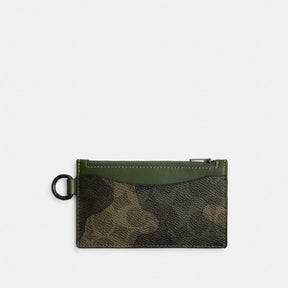 Zip Card Case In Signature Camo Print