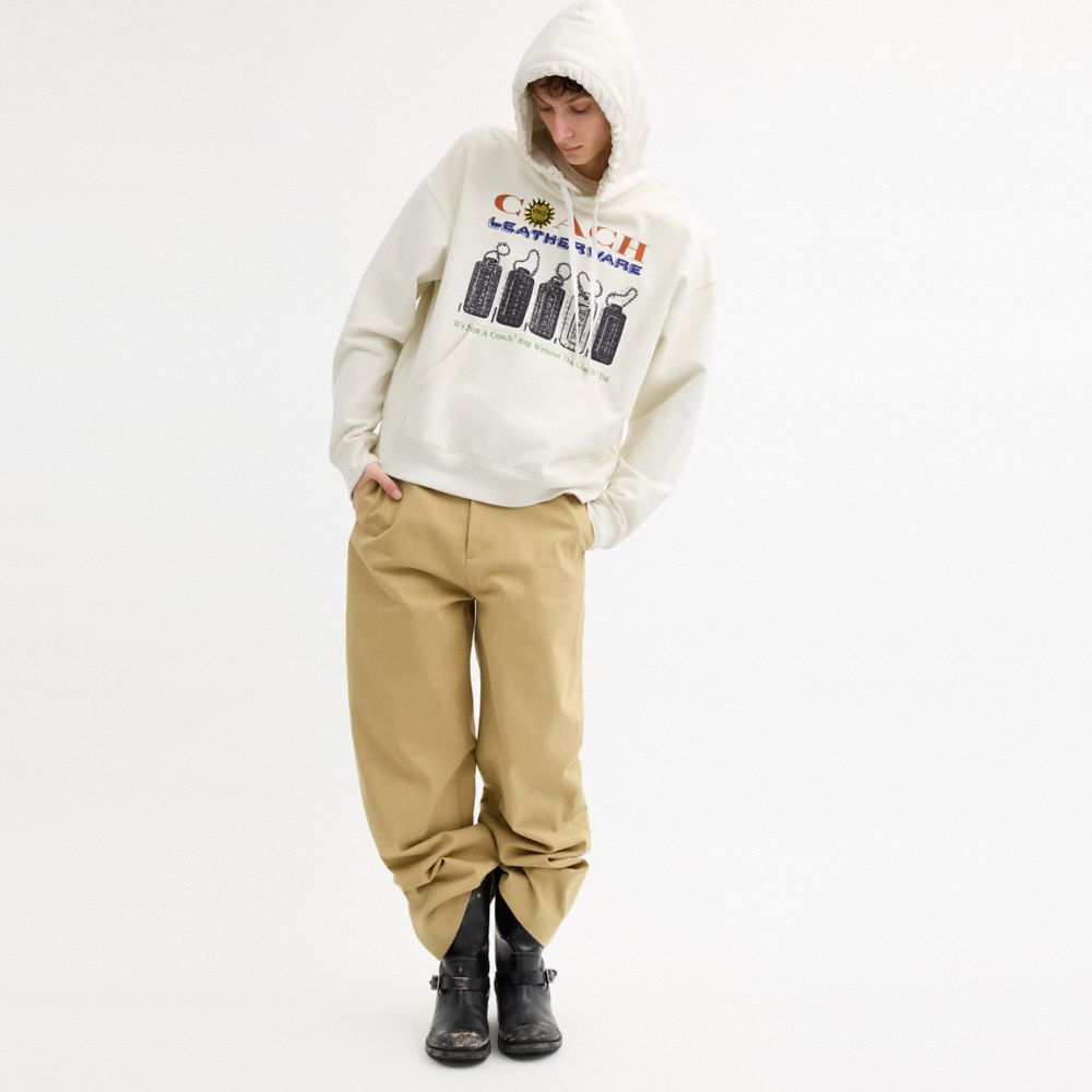 Relaxed Collage Hoodie In Organic Cotton