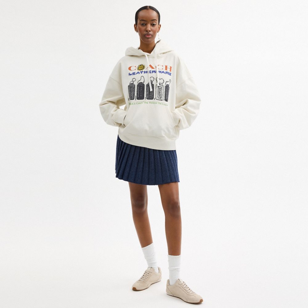 Relaxed Collage Hoodie In Organic Cotton