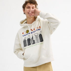 Relaxed Collage Hoodie In Organic Cotton