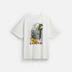 Collage Relaxed T Shirt In Organic Cotton