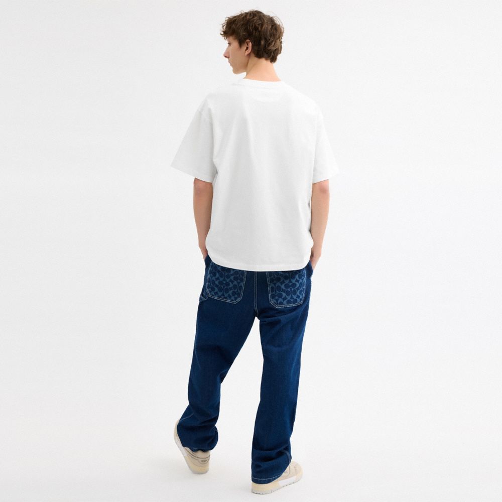 Collage Relaxed T Shirt In Organic Cotton