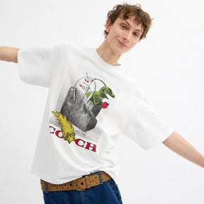 Collage Relaxed T Shirt In Organic Cotton