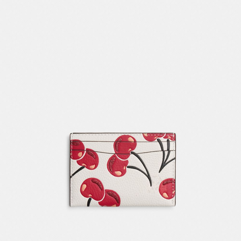 Essential Card Case With Quilting And Heart Print