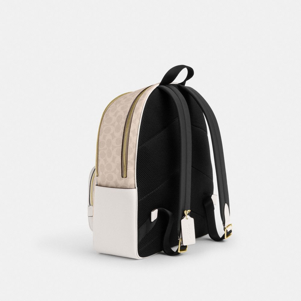 Large Court Backpack In Signature Canvas