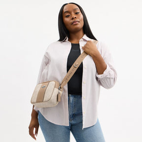 Jamie Camera Bag In Signature Canvas With Stripe